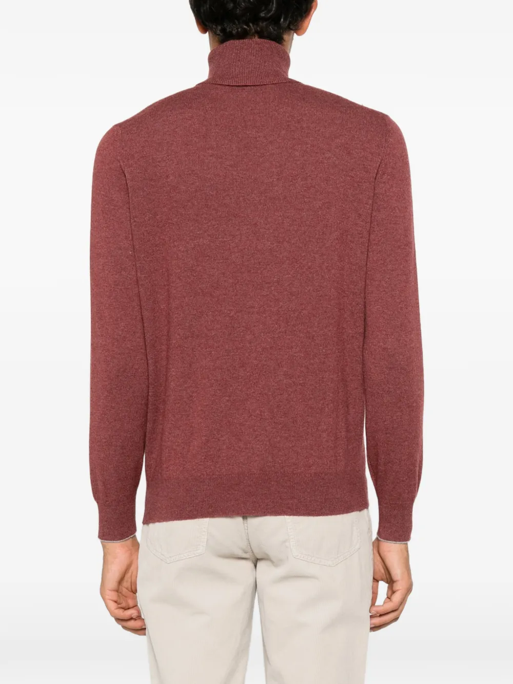Brunello Cucinelli Kasjmier coltrui Rood