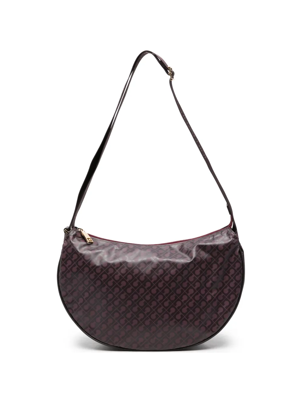Gherardini small Hobo logo-print shoulder bag - Viola