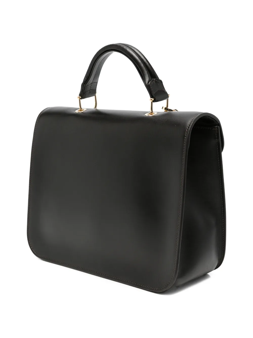 Gherardini Bellona leather tote bag Bruin