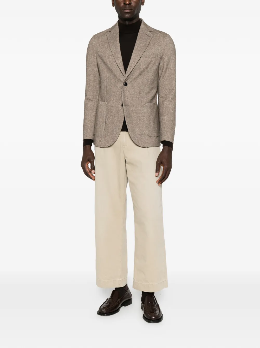 Circolo 1901 Blazer met visgraatpatroon Bruin