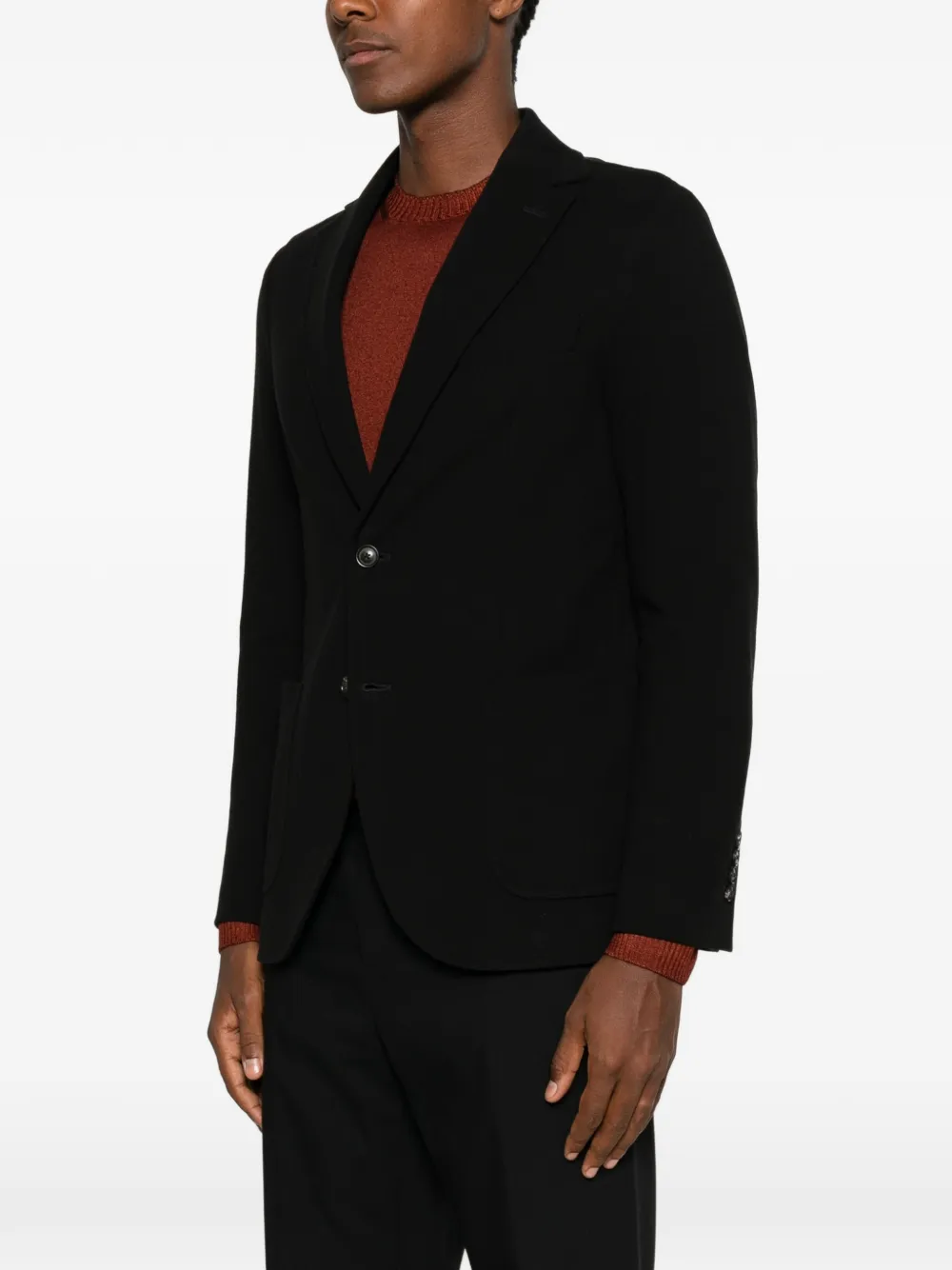Circolo 1901 Blazer met enkele rij knopen en gekerfde revers Zwart