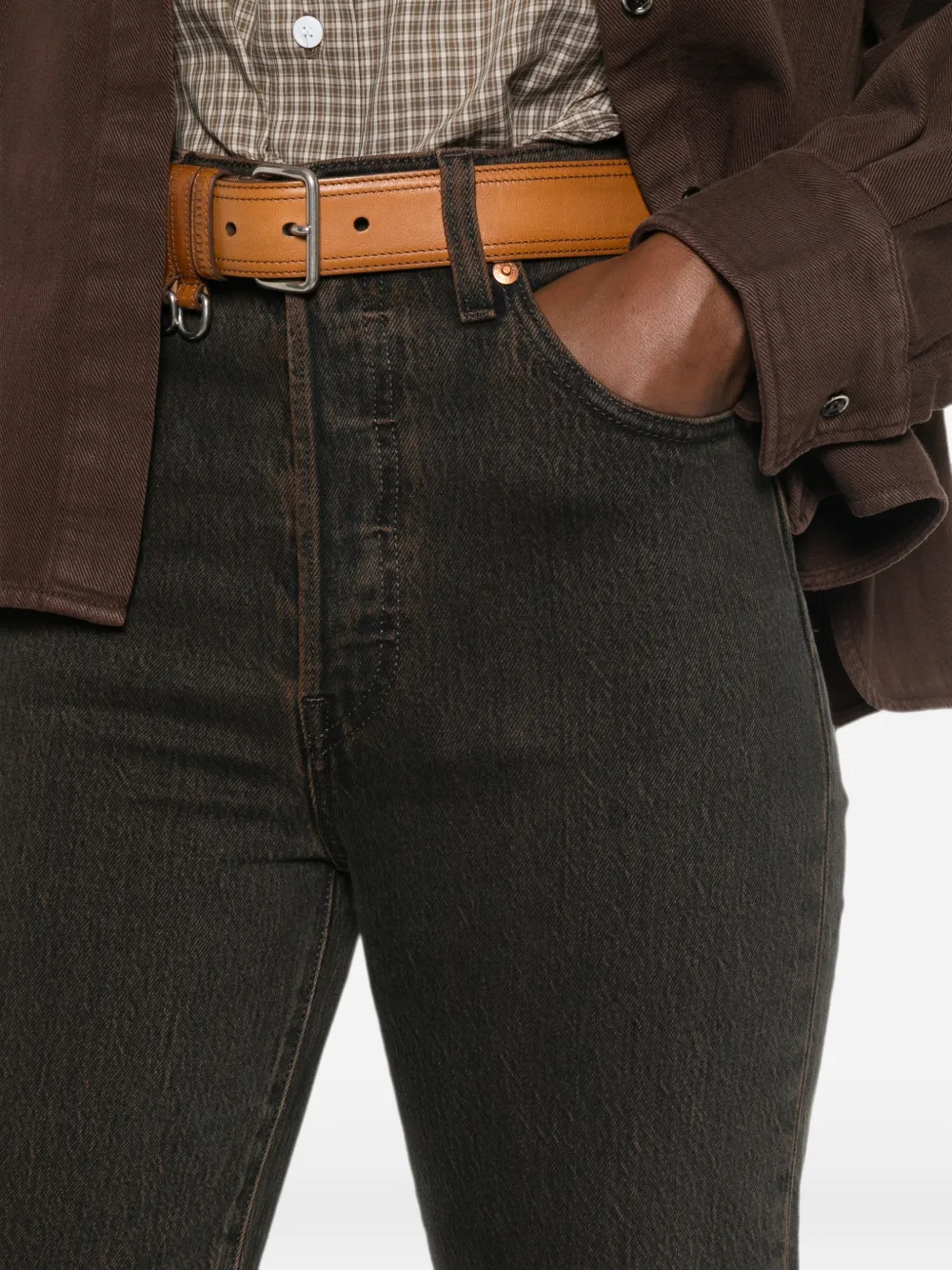 Levi's Jeans met logopatch en riemlus Blauw