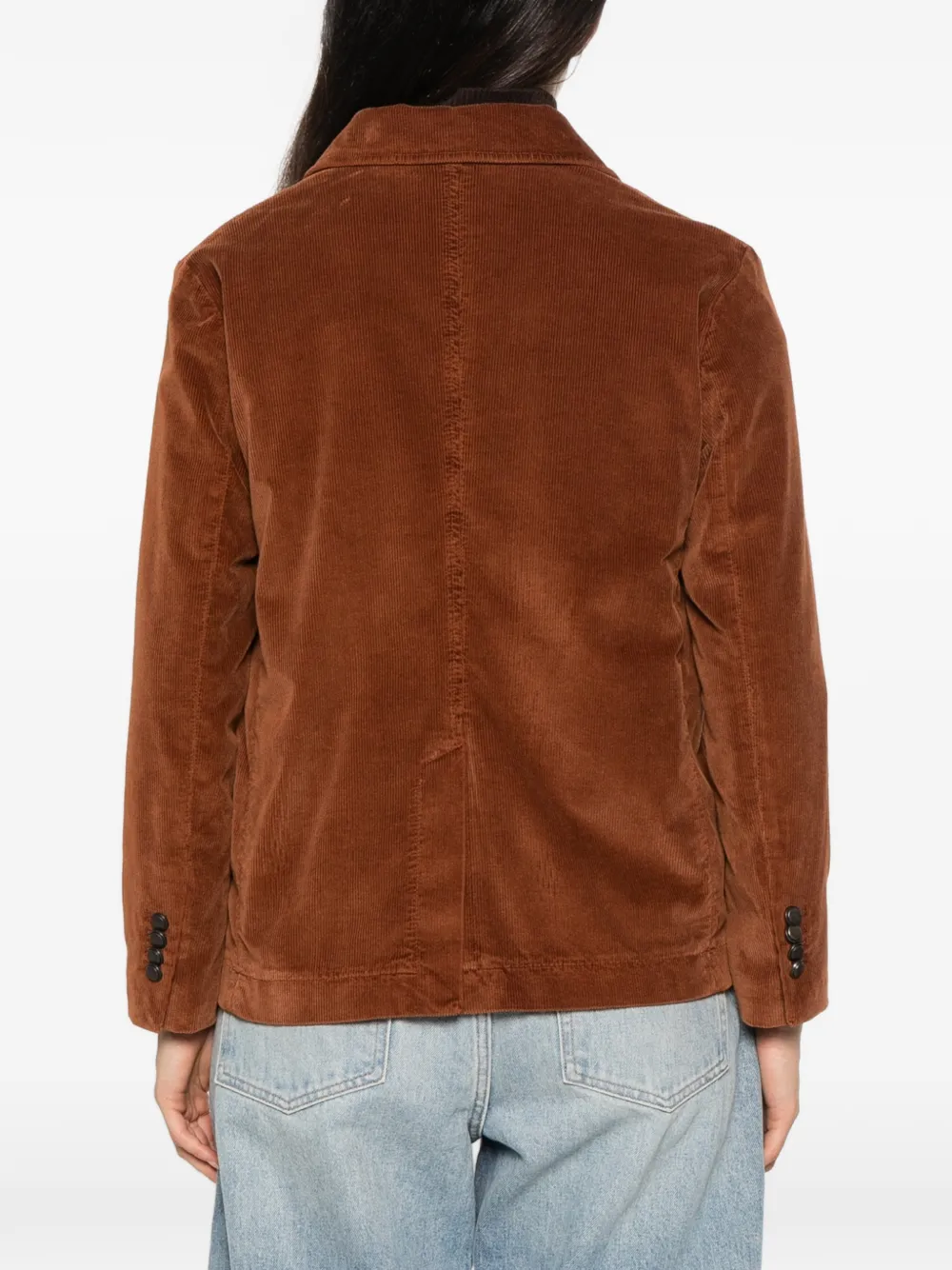 Circolo 1901 corduroy single-breasted blazer Bruin