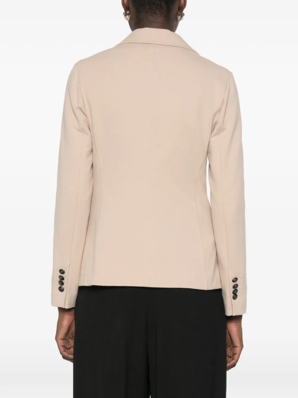 Circolo 1901 Jack met enkele rij knopen en gekerfde revers Beige
