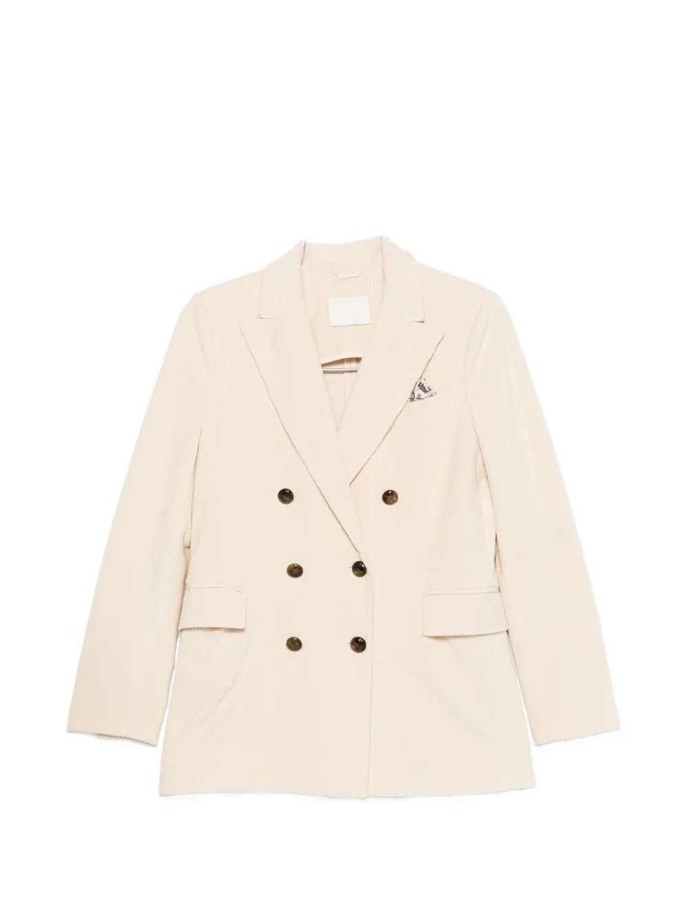 Circolo 1901 double-breasted corduroy jacket - Weiß