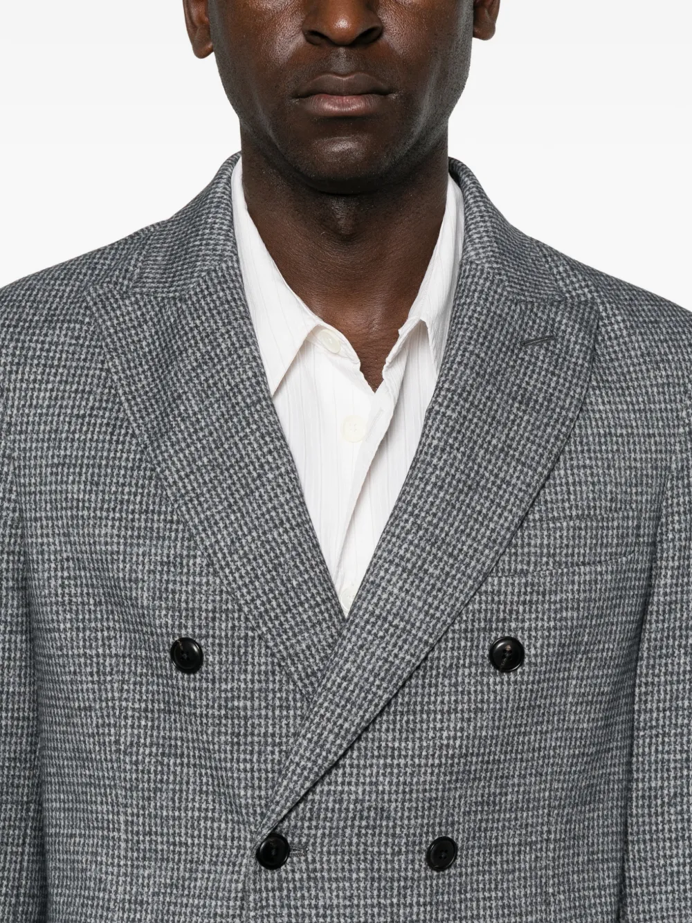 Circolo 1901 double-breasted houndstooth blazer Blauw