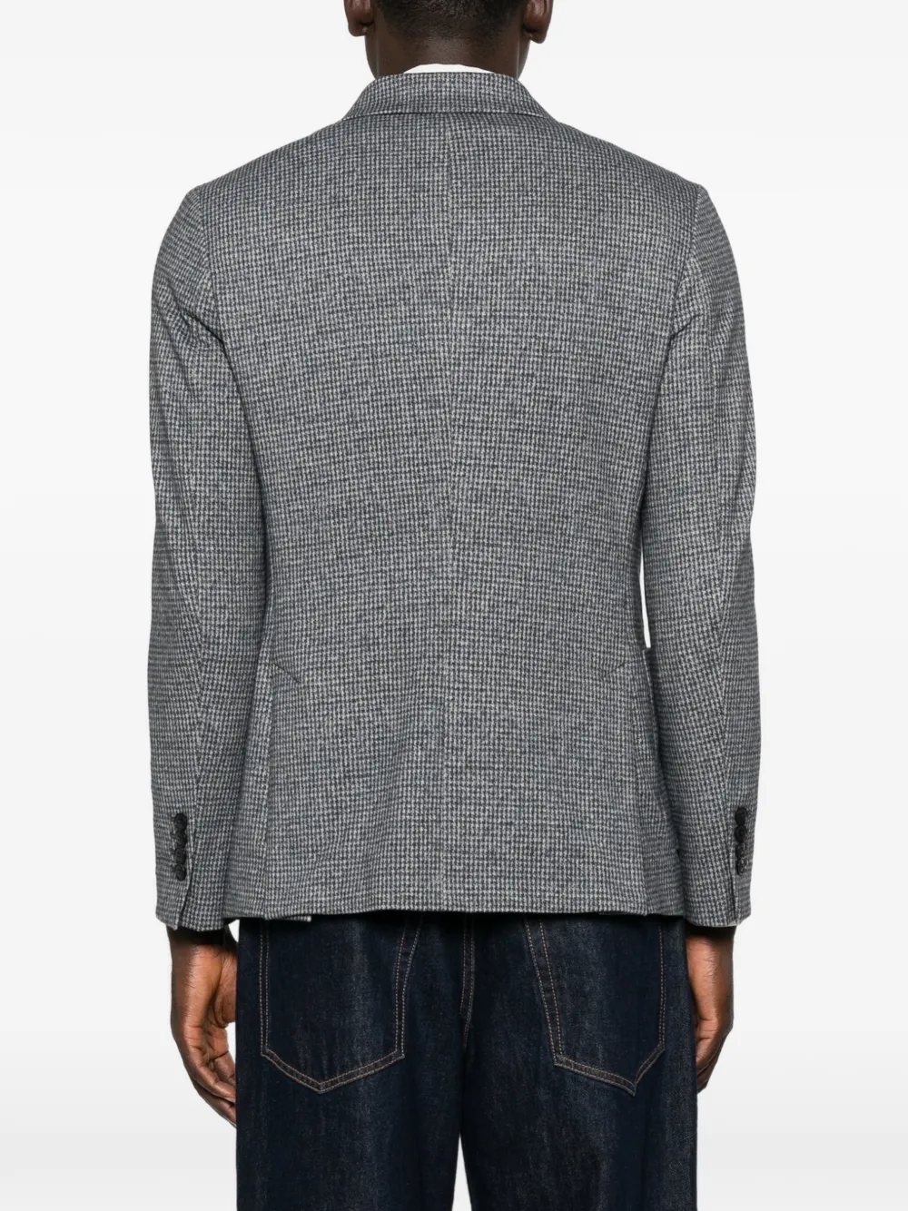 Circolo 1901 double-breasted houndstooth blazer Blauw