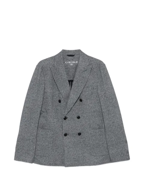 Circolo 1901 double-breasted houndstooth blazer