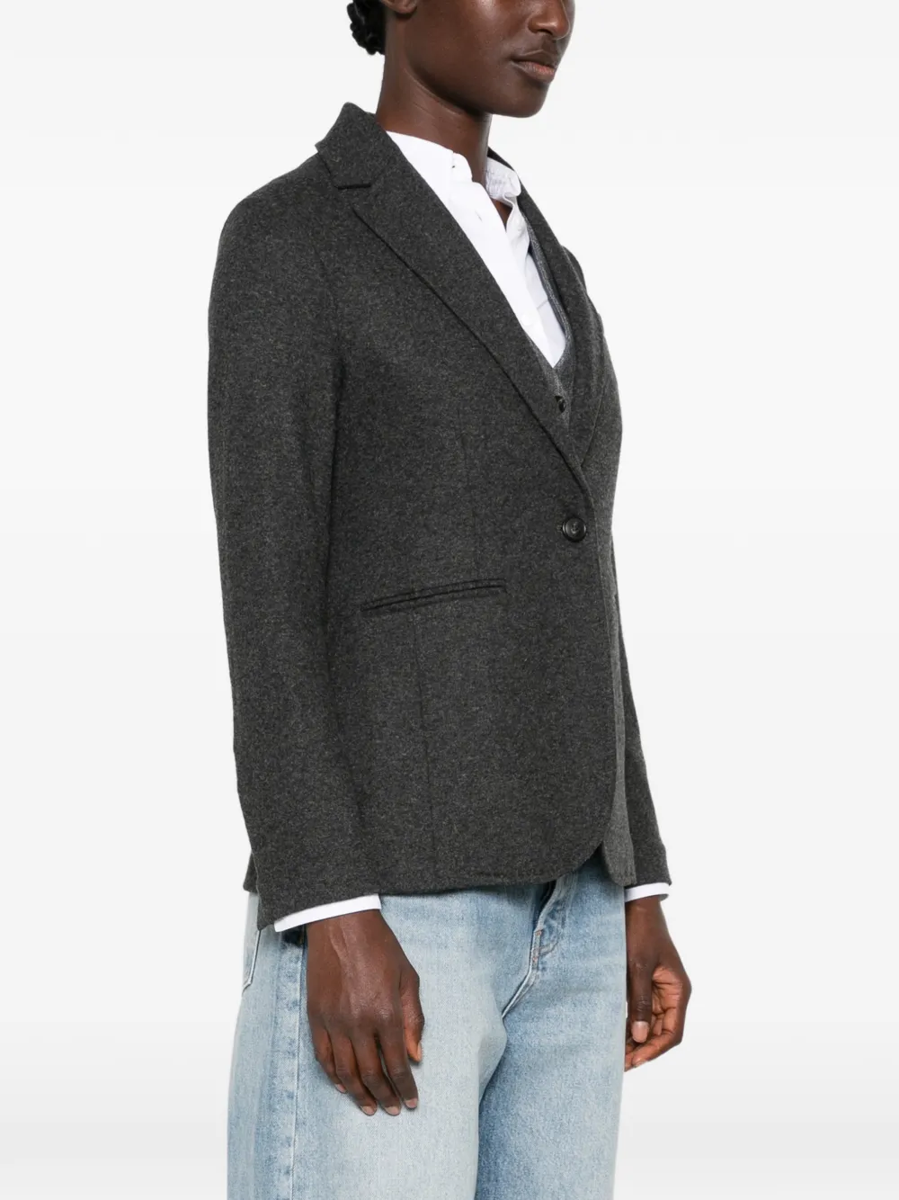 Circolo 1901 Blazer met enkele rij knopen Grijs