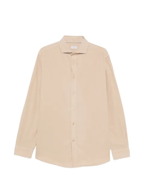 Brunello Cucinelli camisa de pana manga larga