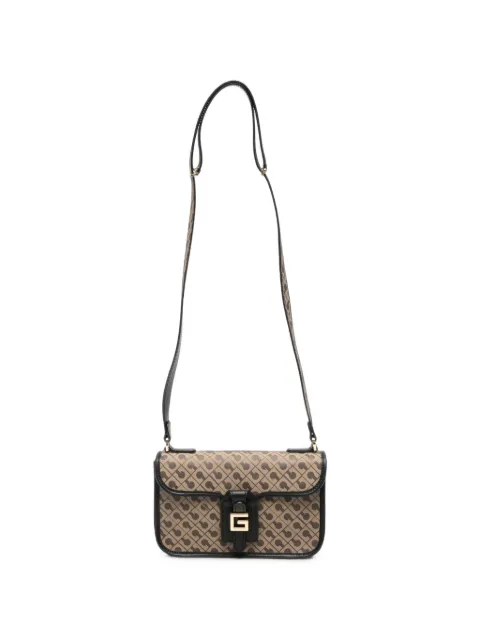 Gherardini monogram-print logo-buckle shoulder bag