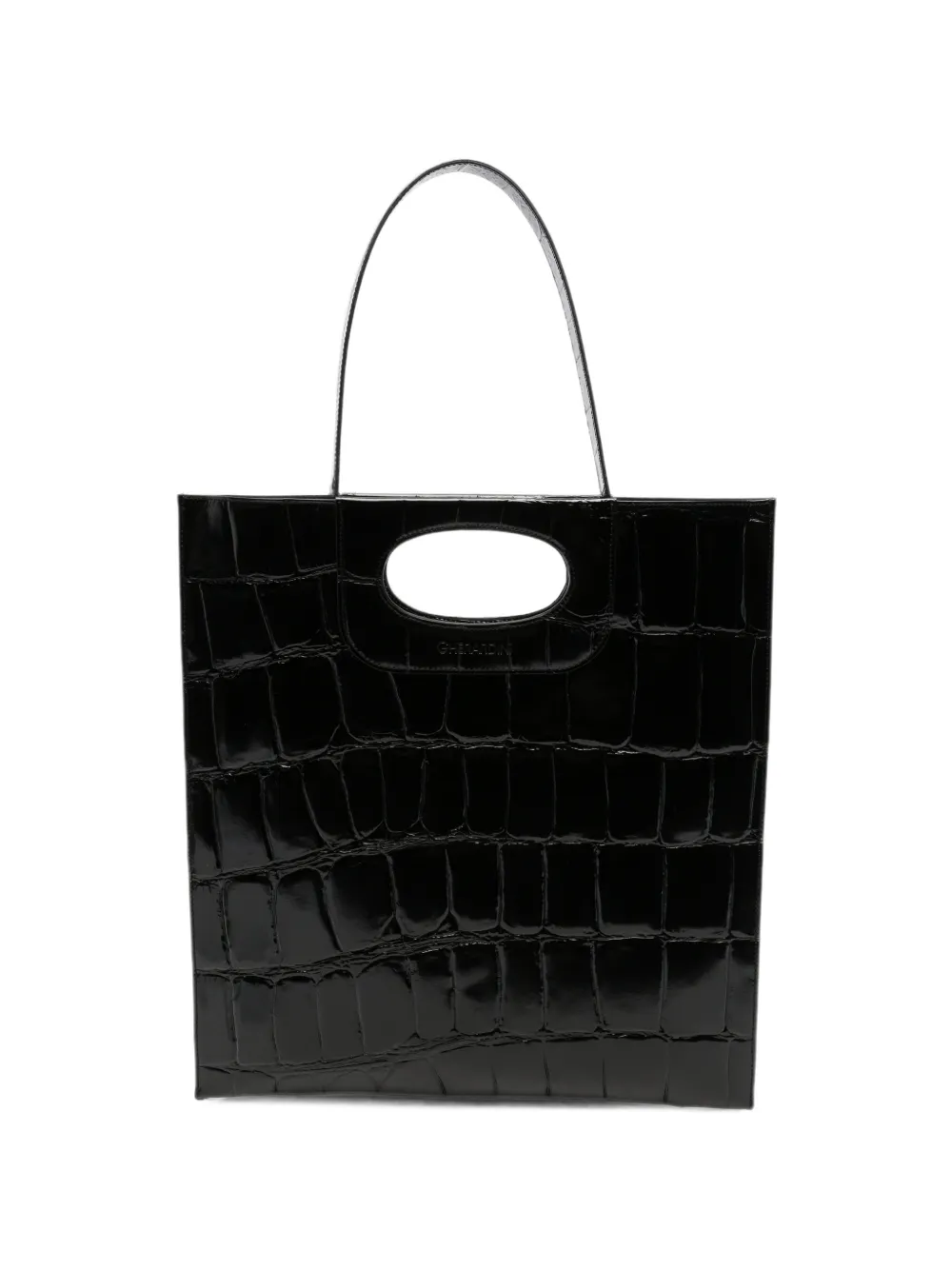 Gherardini Piattina croc-effect tote bag
