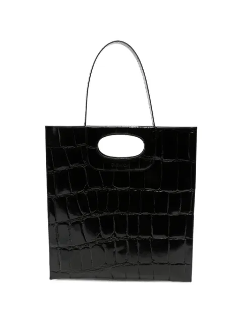 Gherardini Piattina croc-effect tote bag