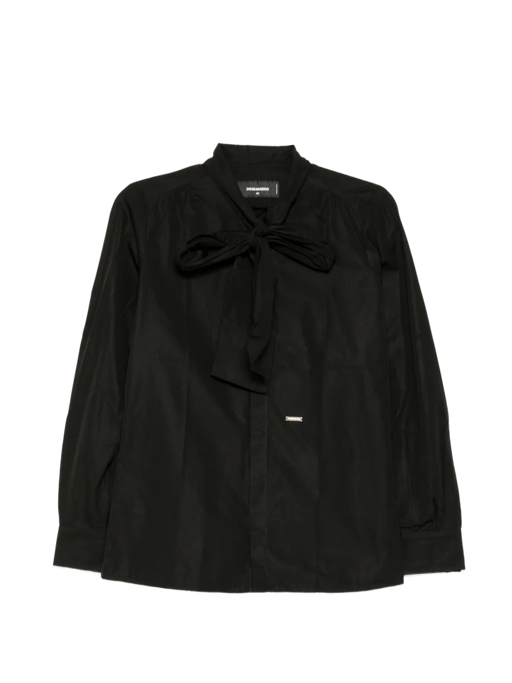 DSQUARED2 Hemd mit Schleifenkragen - Schwarz