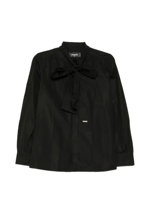 DSQUARED2 cotton tie-neck shirt
