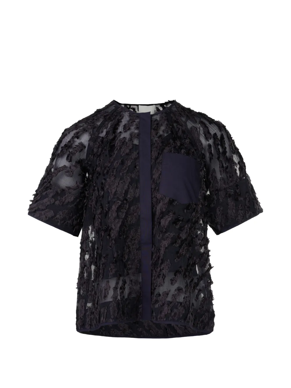 3.1 Phillip Lim fil-coupé short-sleeve shirt - Schwarz