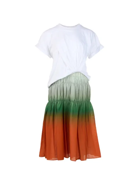 3.1 Phillip Lim Ombré Voile twist-detail ombré midi dress