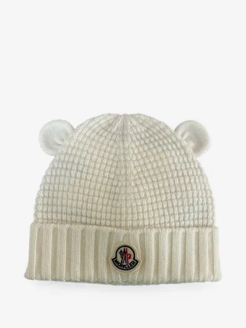 Moncler Enfant bonnet à patch logo