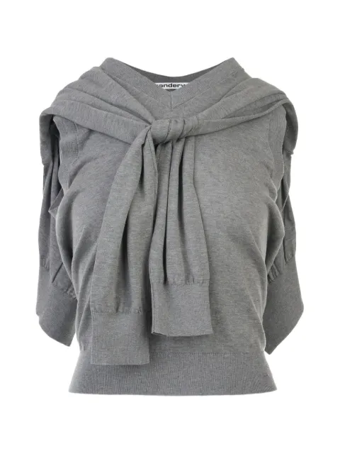 Alexander Wang layered-effect cut-out sweater