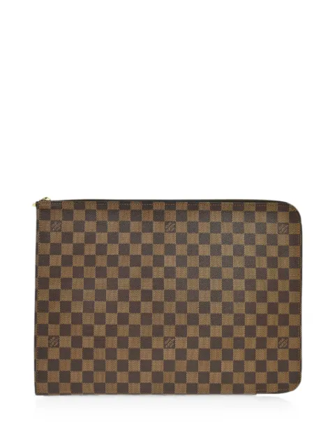 Louis Vuitton Pre-Owned 2002 Poche Documents Damier Ebene business bag