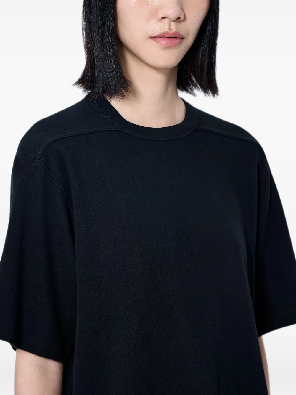 Rick Owens Katoenen T-shirt met ronde hals Zwart