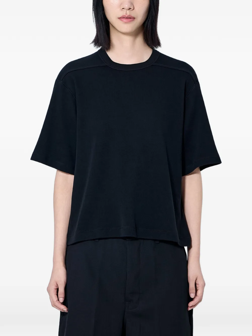 Rick Owens crew-neck cotton T-shirt - Nero