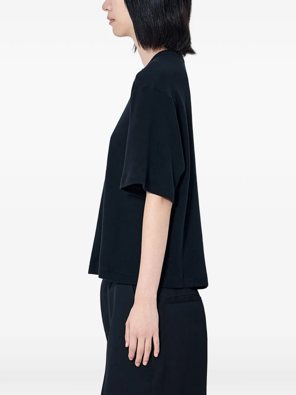 Rick Owens Katoenen T-shirt met ronde hals Zwart