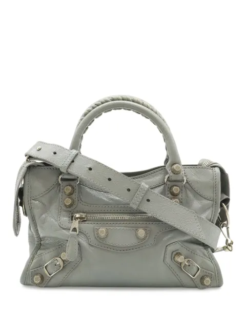 Balenciaga Pre-Owned 2018-2026 Mini Lambskin Motocross Giant 21 City satchel