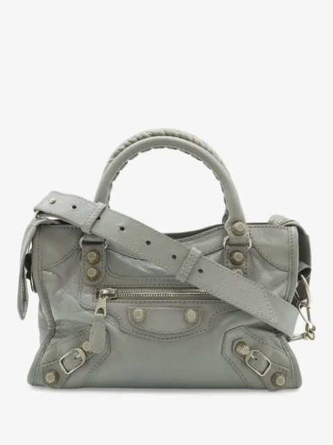 Balenciaga Pre-Owned 2018-2026 Mini Lambskin Motocross Giant 21 City satchel