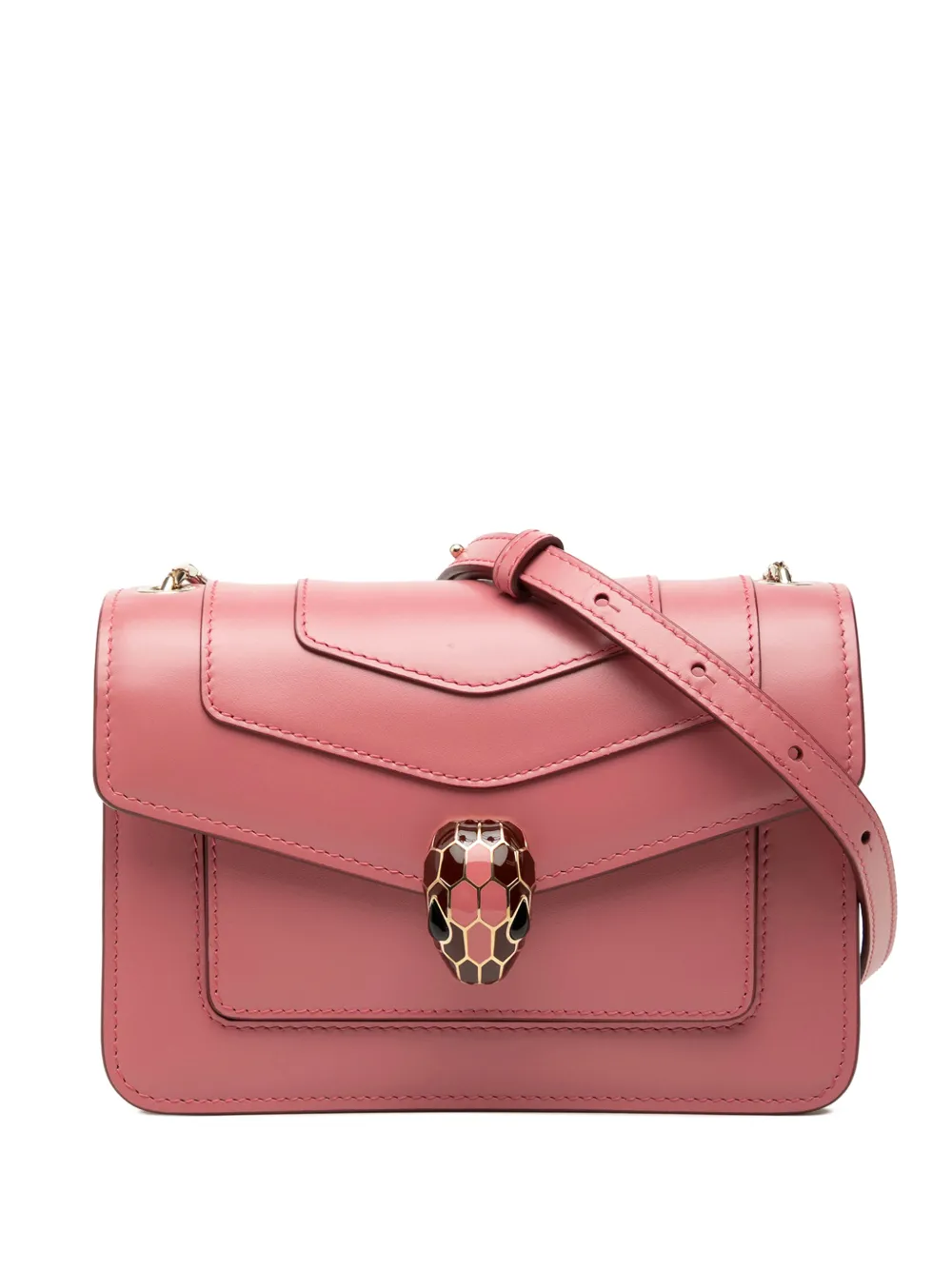 Bvlgari Pre-Owned 2010-2026 Calfskin Serpenti Forever crossbody bag - Rosa