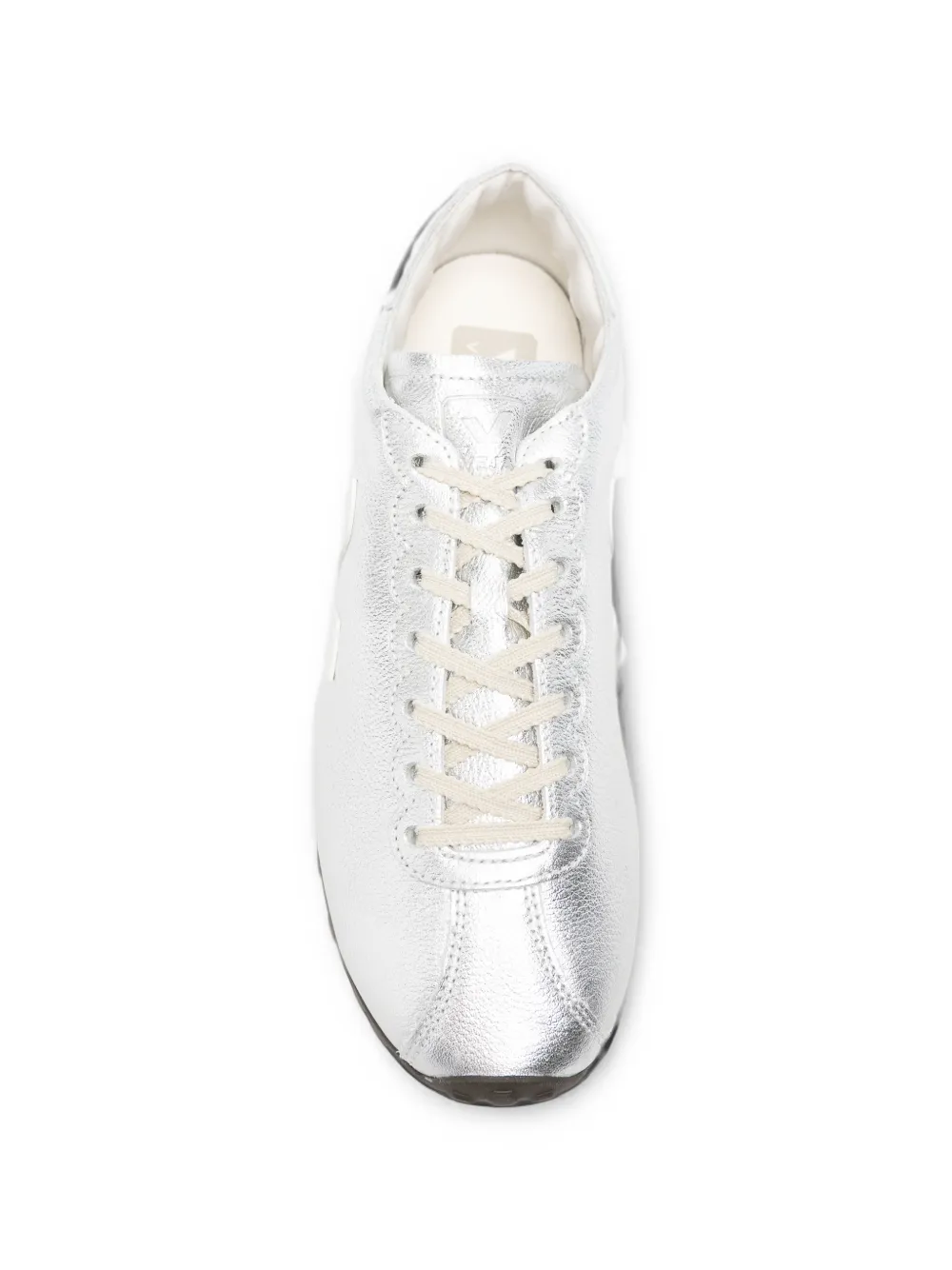 VEJA Cateyes leather silver white sneakers Zilver
