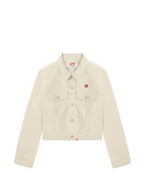 APEE™ by *A BATHING APE® chamarra de mezclilla con logo en relieve