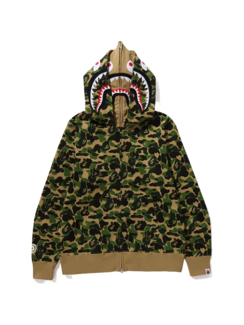 A BATHING APE® full-zip camouflage-print hoodie