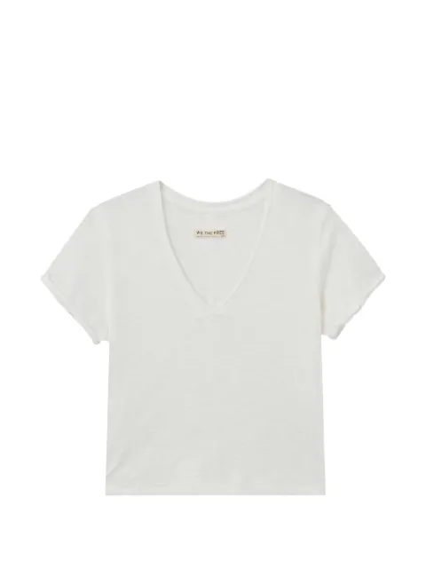 Free People t-shirt texturé à col v