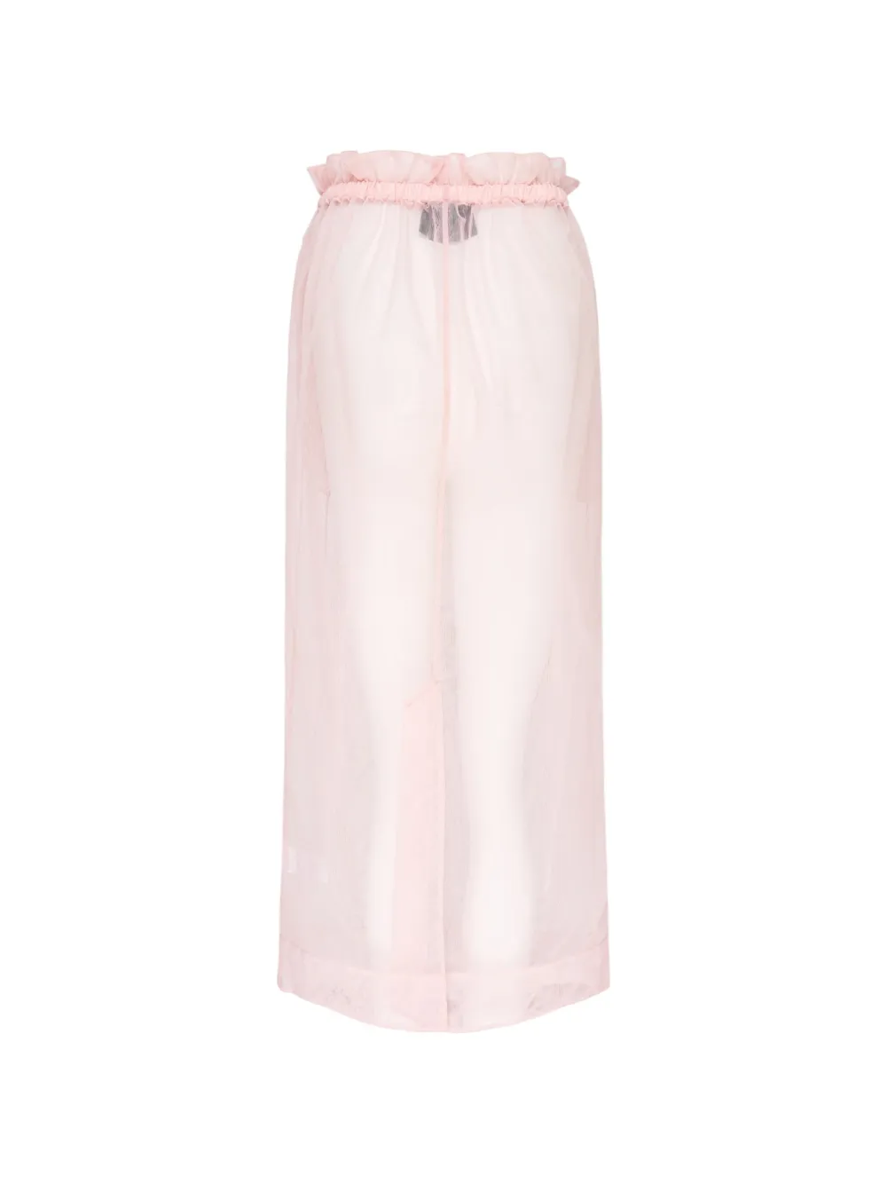 Simone Rocha tulle ruffled maxi skirt Roze