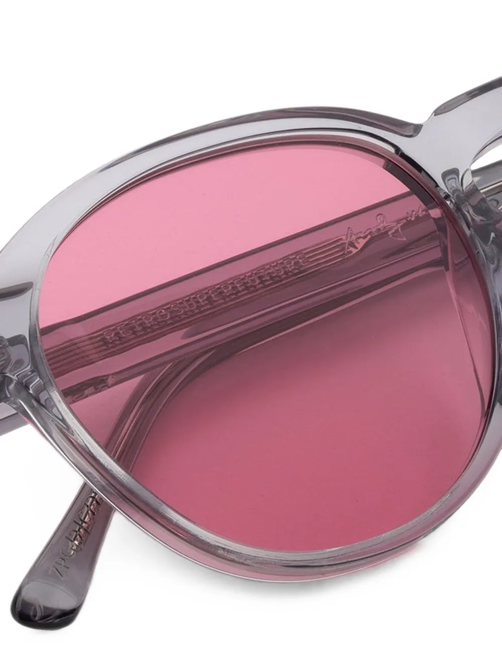 Retrosuperfuture The Warhol bril met rond montuur Zilver