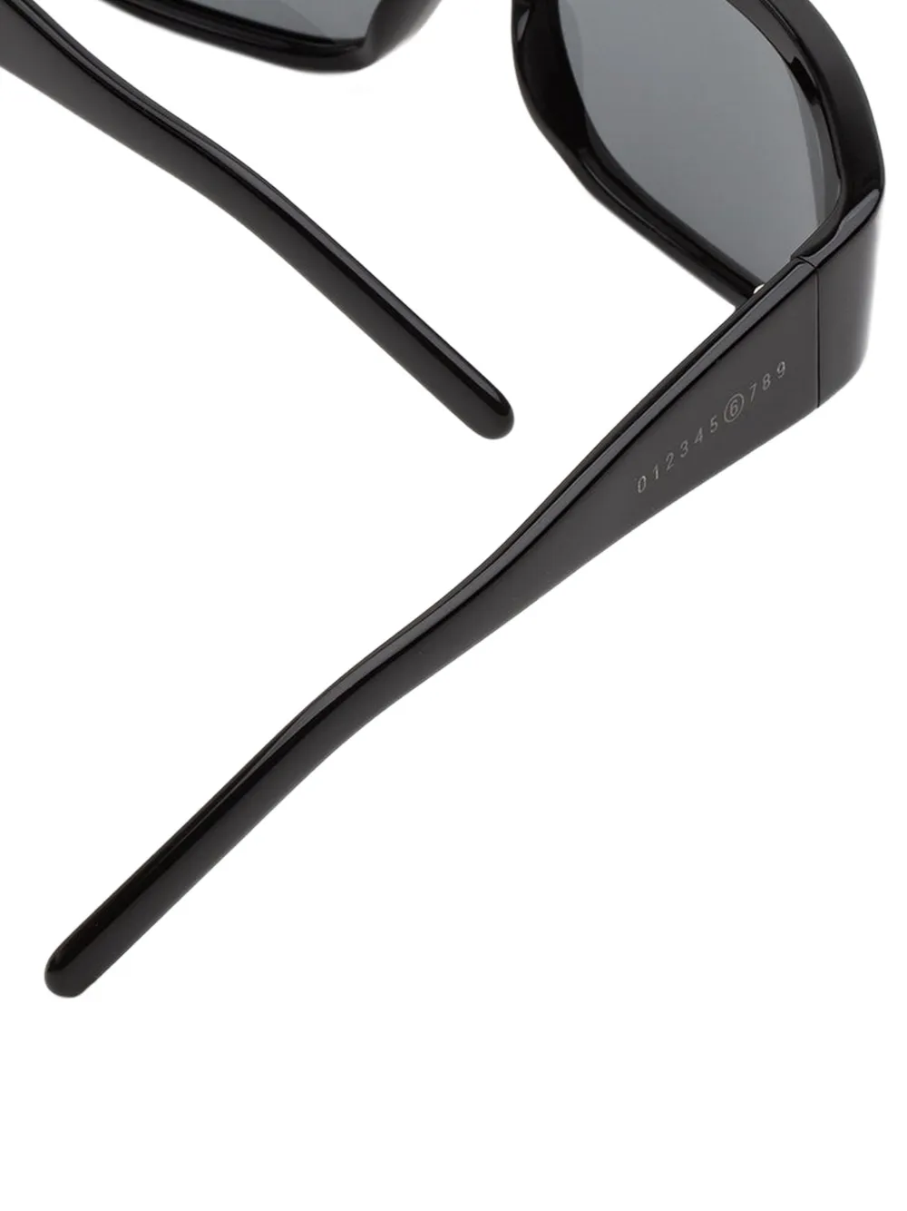 Max Mara Eyewear Zonnebril met rechthoekig montuur Zwart