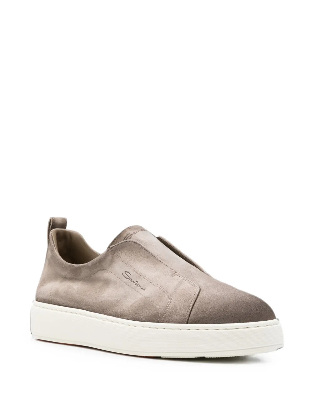 Santoni Victory suede sneakers Grijs