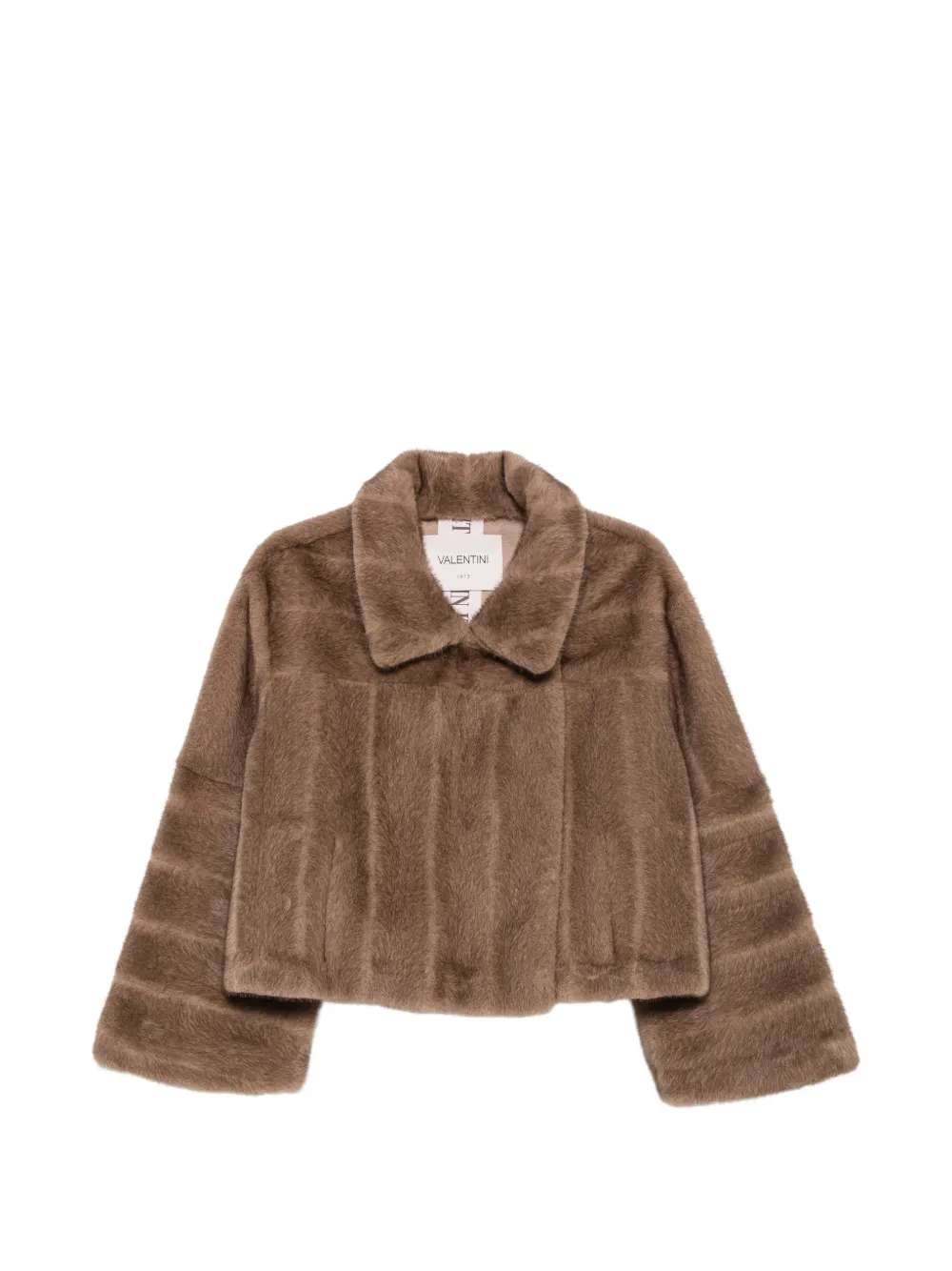 VALENTINI 1972 faux-fur cropped coats