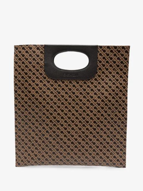 Gherardini bolso shopper con logo y asa con abertura