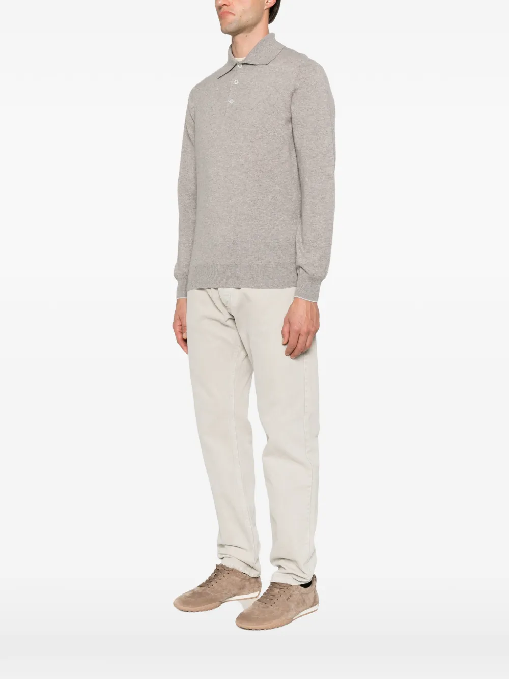 Brunello Cucinelli Polotrui met lange mouwen Grijs