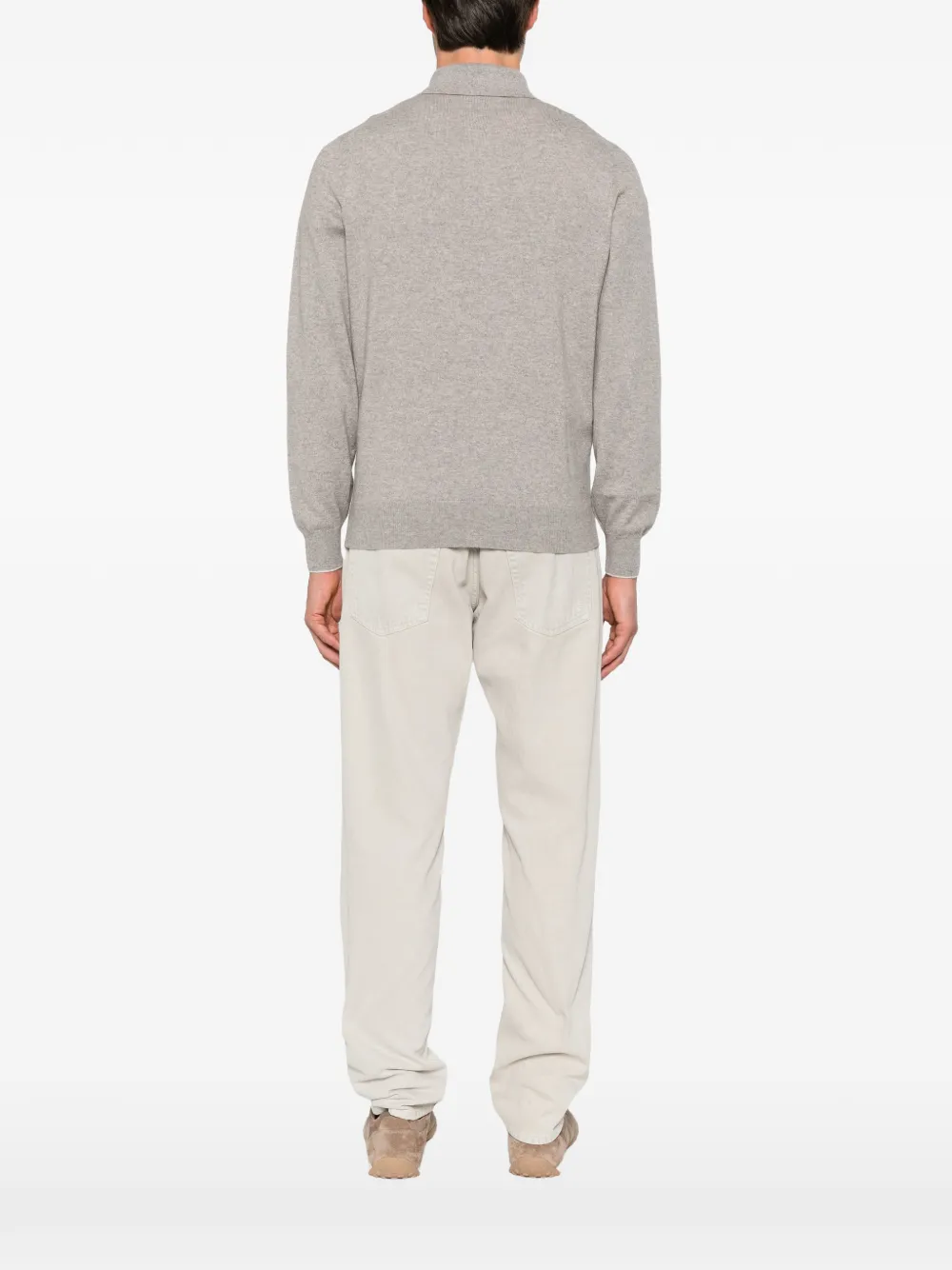 Brunello Cucinelli Polotrui met lange mouwen Grijs