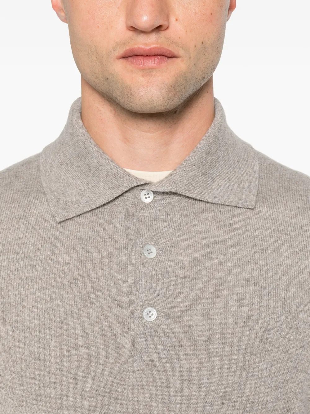 Brunello Cucinelli Polotrui met lange mouwen Grijs