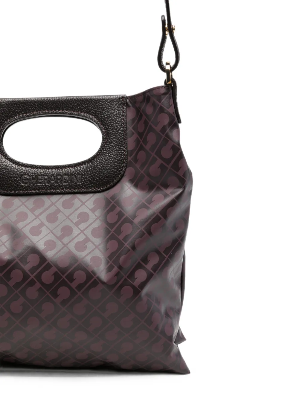 Gherardini Doppia Piattina mini-shopper met uitgesneden details Paars