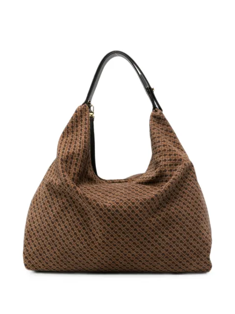 Gherardini medium monogram-pattern leather shoulder bag