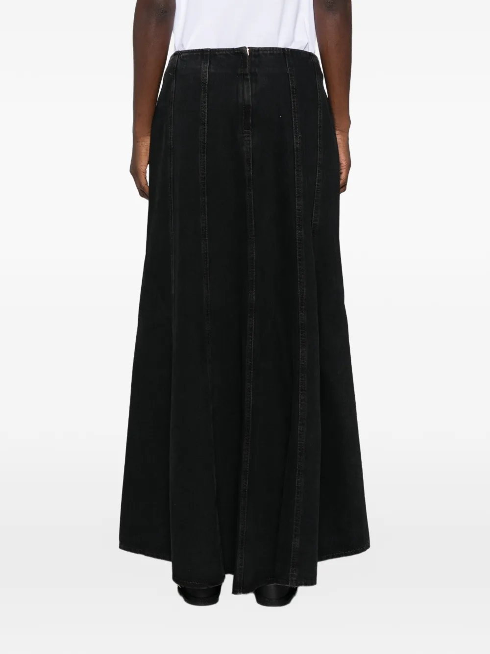 Levi's Denim maxi-rok Zwart