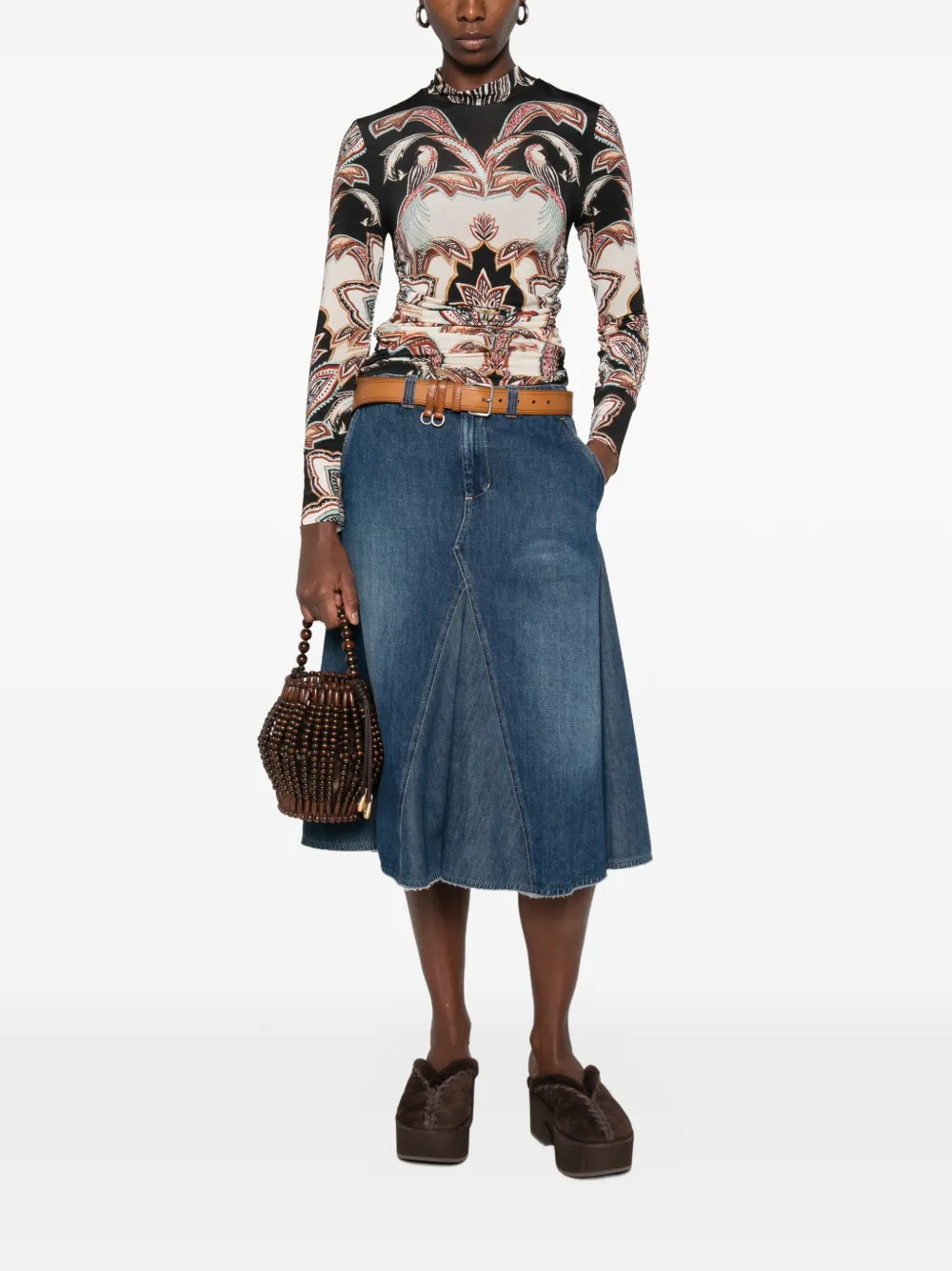 FARM Rio T-shirt met print Zwart