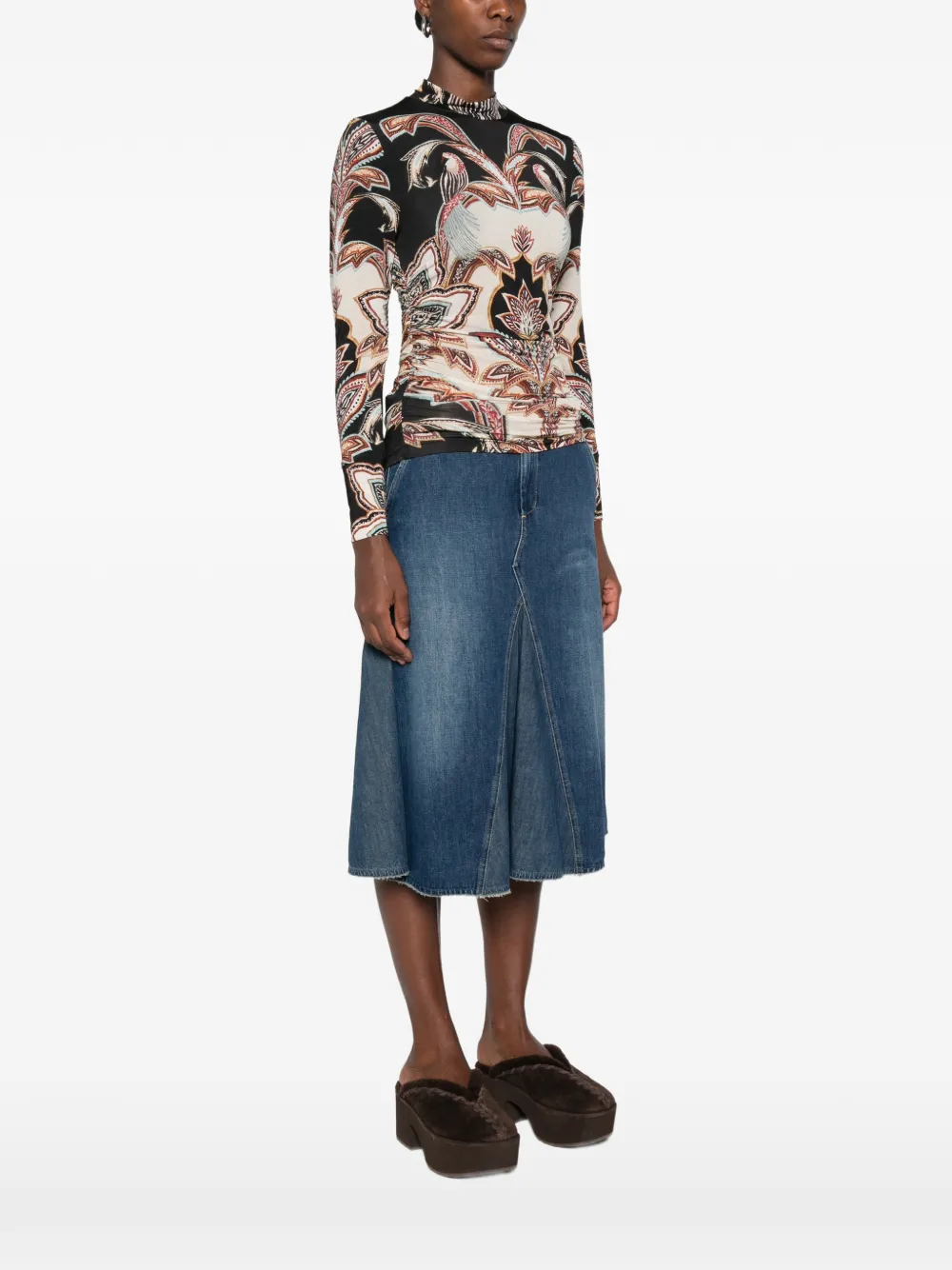 FARM Rio T-shirt met print Zwart