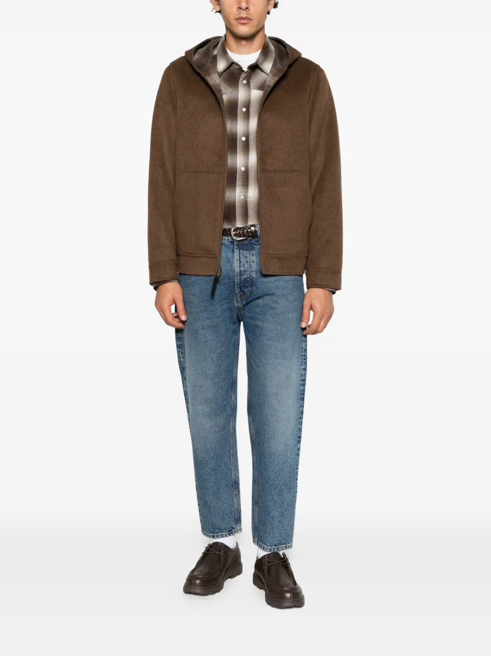 Woolrich hooded zip-up jacket Bruin