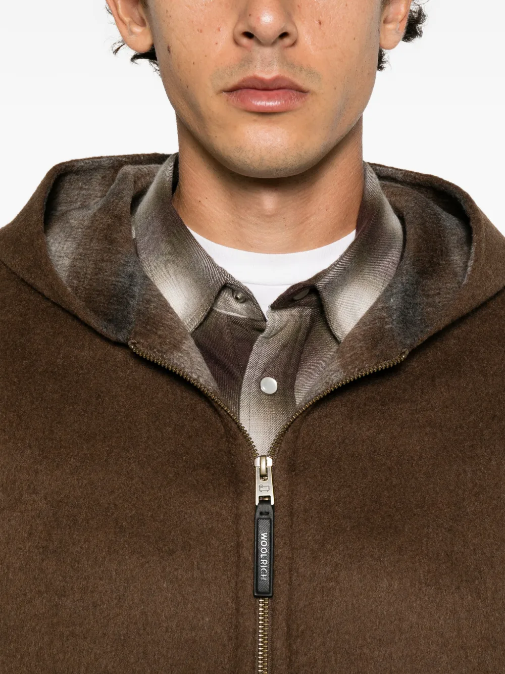 Woolrich hooded zip-up jacket Bruin